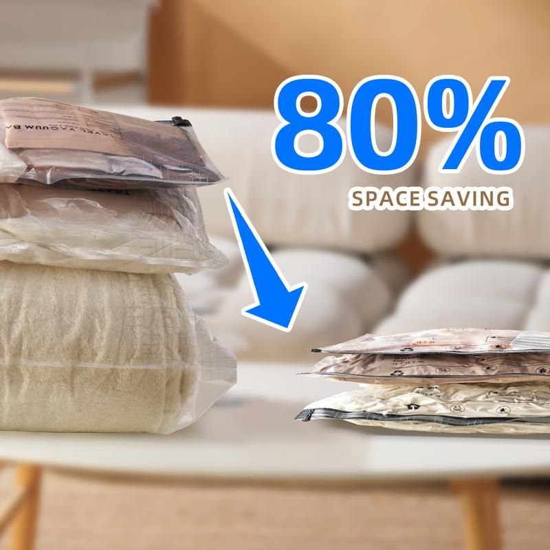 Travel Vacuum Compression Storage Bags with USB Rechargeable Electric Pump Ultra Compact Lightweight Space Savers for Clothing & Travel Essentials Zipper Pouches Outdoor Packing System Hand Organizer Holiday Variety Pack