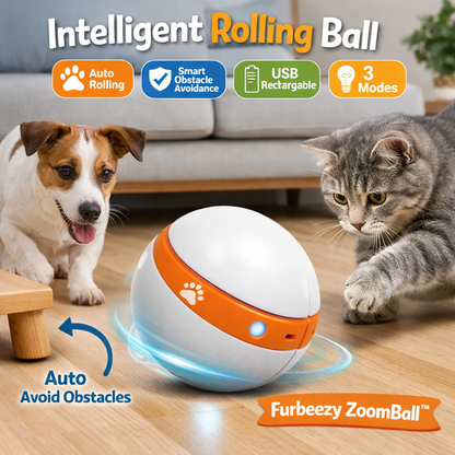 Intelligent automatic rolling interactive ball