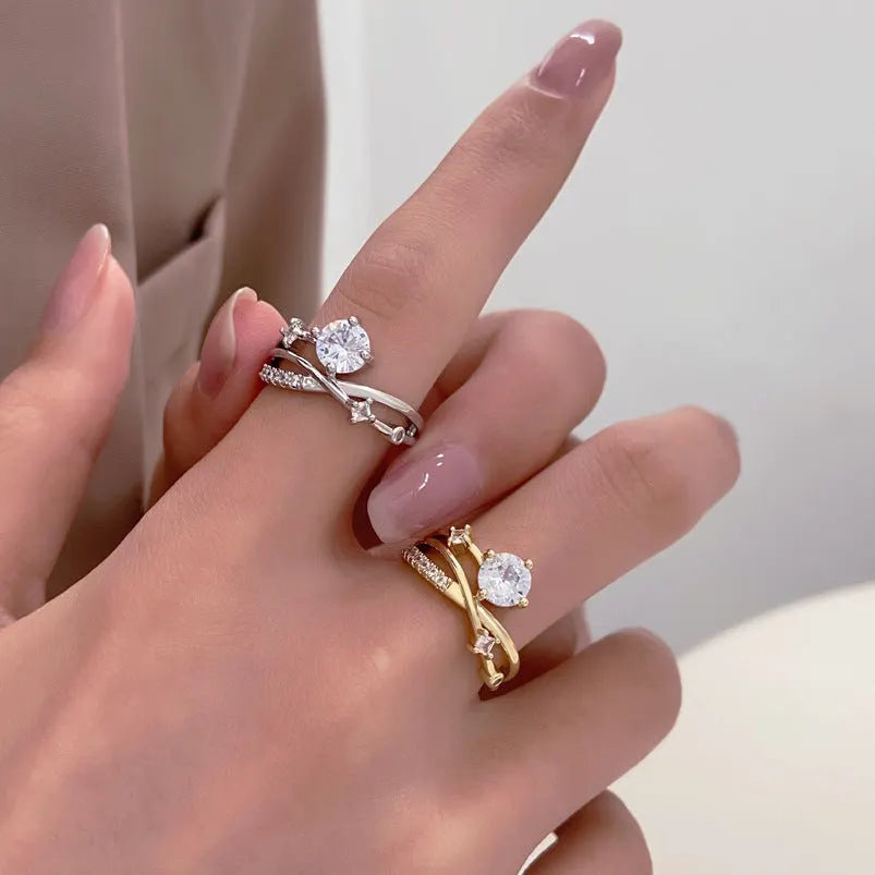 💫 Last Day: 80% OFF 🔥 – Magnetology Moissanite Diamond-Look Ring 💖 – Adjustable Fit