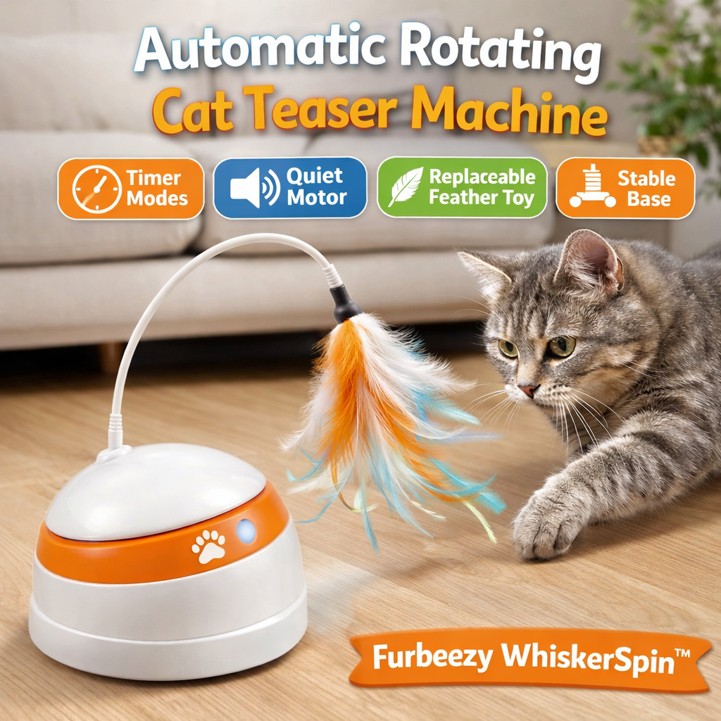 Automatic rotating cat teaser machine
