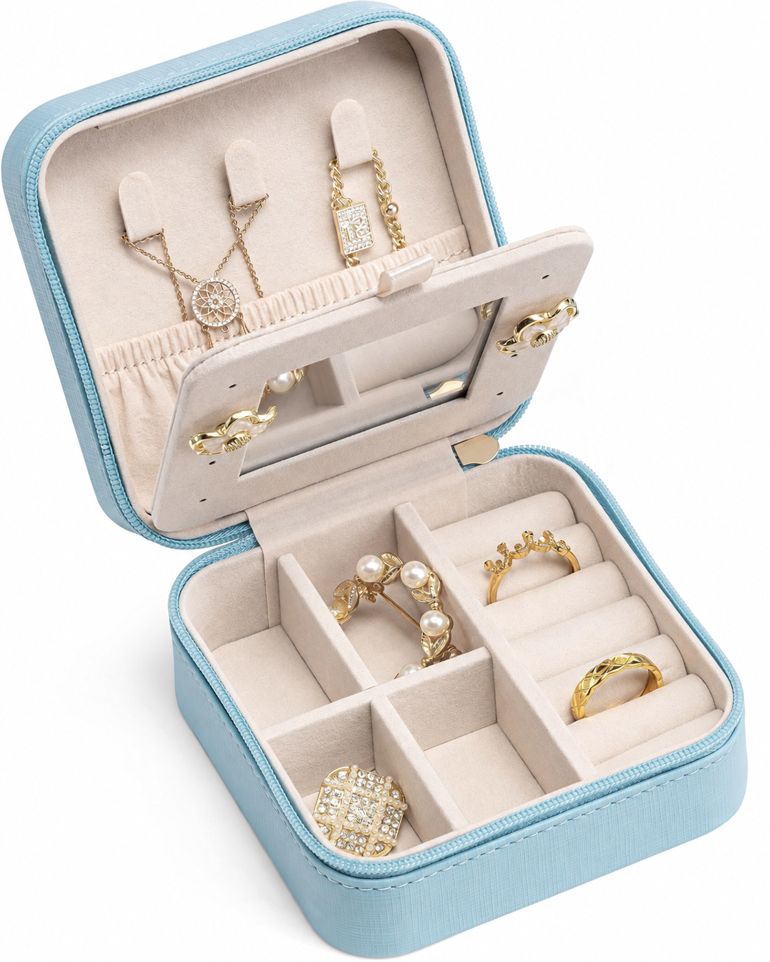 Small Jewelry Box with Mirror