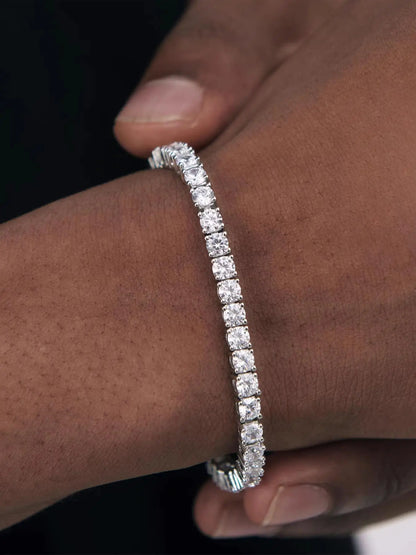 2026 Summer Rhinestone Decorated Trendy Bangle, Rhinestone Bracelet, Elegant Fashion Accessories for Women & Men Daily Wear, Minimalist Aesthetic Jewelry Gift