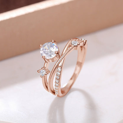 💫 Last Day: 80% OFF 🔥 – Magnetology Moissanite Diamond-Look Ring 💖 – Adjustable Fit