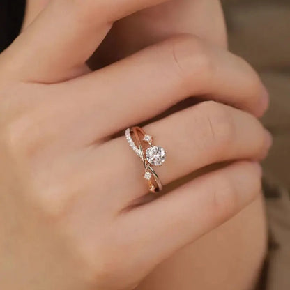 💫 Last Day: 80% OFF 🔥 – Magnetology Moissanite Diamond-Look Ring 💖 – Adjustable Fit