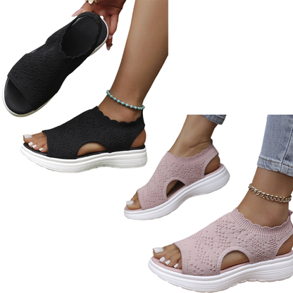 🚨 LAST DAY: 80% OFF ✨🔥 Breathable Women’s Knit Platform Sandals