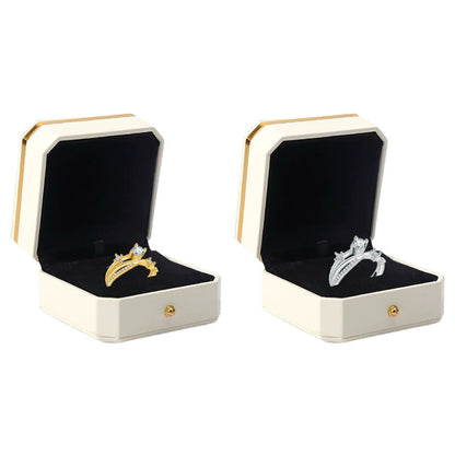 💫 Last Day: 80% OFF 🔥 – Magnetology Moissanite Diamond-Look Ring 💖 – Adjustable Fit