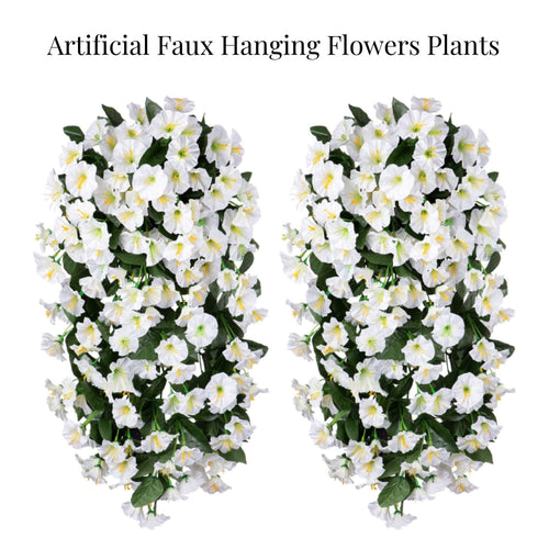 On Sale🔥-Artificial Faux Hanging Flowers Plants - UV resistant, Waterproof,Windproof