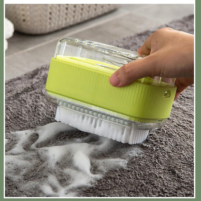 🔥Multifunctional Soap Foaming Box, Hand-Free Storage Soap Holder, Drainage Soap Dish with Rolling Brush, Laundry Brush Included