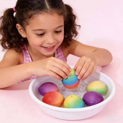 Water Grow Dinosaur Eggs Set (6 Pack) – Hatch & Expand Up to 600% with Educational Cards – Fun Science Activity Toy for Kids, Perfect for Indoor & Outdoor Play, Backyard & Party Activities