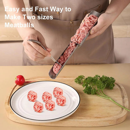 🔥Easy Cooking Hack! 4 in 1 Meatball Maker Scoop | DIY Burger Patty, Fish Balls & Ice Cream | Kitchen Must Have Tool