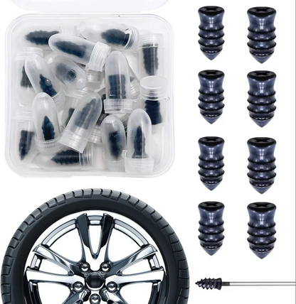 🔥LAST DAY 70% OFF - 🚗Oneswear® Tire Repair Rubber Nails Kit with 2 Sizes