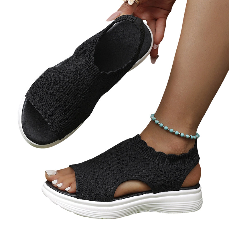🚨 LAST DAY: 80% OFF ✨🔥 Breathable Women’s Knit Platform Sandals